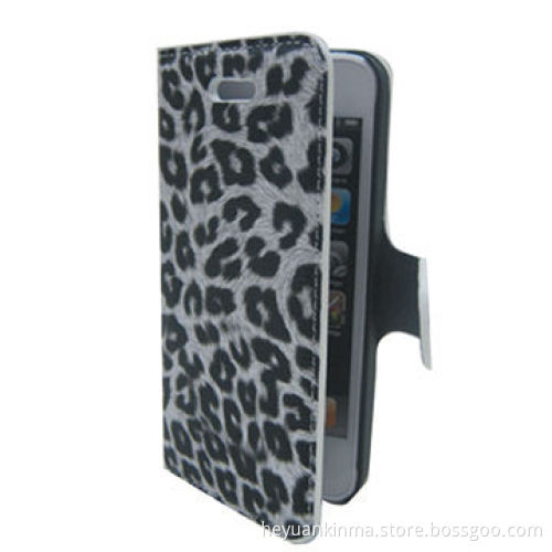 Leopard print leather case for iPhone 5